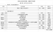 2024-2025学年第一学期第三周工作安排